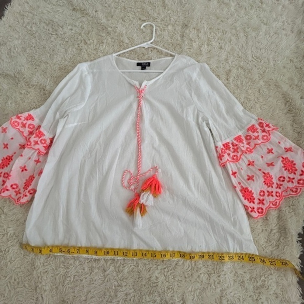 Ana White and Pink Embroidered Women's Top - Picture 9 of 12